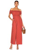 Ulla Johnson Gigi Jumpsuit In Orange,red