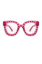 Gucci Hearts Sunglasses In Pink,red