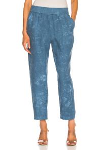 Raquel Allegra Trapunto Pant In Blue,ombre & Tie Dye