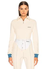 Calvin Klein 205w39nyc Turtleneck Zip Sweater In Neutrals