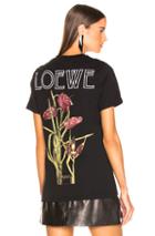 Loewe Botanical T Shirt In Black