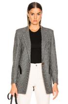Blaze Milano Fair And Square Timeless Blazer In Black,plaid,white