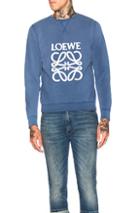 Loewe Anagram Sweatshirt In Blue