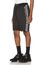Givenchy Short With Bands In Black
