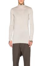 Rick Owens Cashmere Level Lupetto In Gray