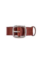 Comme Des Garcons Shirt Leather Belt With Buckle In Brown