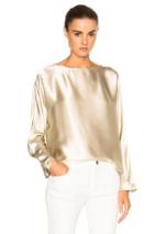 Nili Lotan Reade Top In Neutrals,metallics