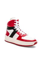 Fear Of God Leather Basketball Sneakers In Red