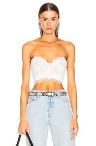 Raisa&vanessa Lace Bustier Top In White