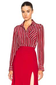 Altuzarra Chika Shirt In Red,stripes