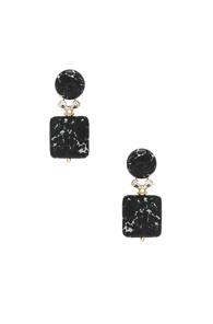 Lele Sadoughi Stone Starlet Earrings In Black