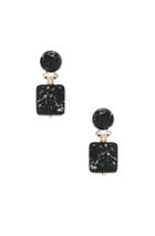 Lele Sadoughi Stone Starlet Earrings In Black