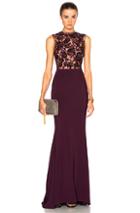 Zuhair Murad Sleeveless Embroidered Gown In Purple
