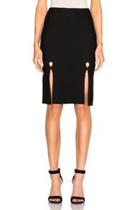 Alexander Wang Keyhole Pencil Skirt In Black