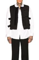 Junya Watanabe Striped Vest In Black