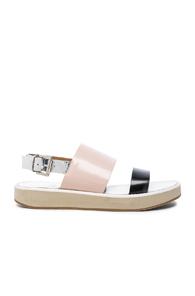Flamingos Leather Aqualina Sandals In Neutrals,metallics