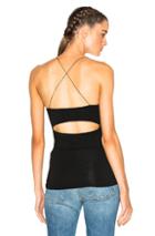 T By Alexander Wang Strappy Cami Top In Black