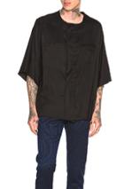 Haider Ackermann Short Sleeve Shirt In Black