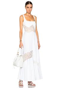 Stella Mccartney Sacha Broderie Anglaise Dress In White