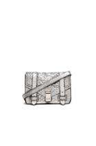 Proenza Schouler Mini Crossbody Ps1+ Metallic Embossed Python In Animal Print,metallics
