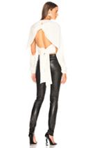 Dion Lee Chunky Rib Spiral Sweater In White