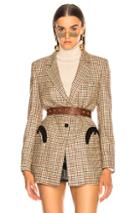 Blaze Milano George Timeless Single Button Blazer In Checkered & Plaid,neutrals