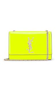 Saint Laurent Monogramme Kate Crossbody Bag In Yellow