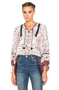 Ulla Johnson Wim Top In Neutrals,floral
