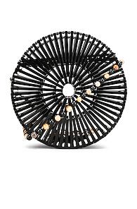 Cult Gaia Acrylic Luna Bag In Black