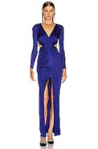 Haney Erin Jersey Gown In Purple