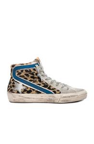Golden Goose Slide Sneakers In Neutrals,animal Print