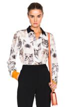 Stella Mccartney Cat Print Blouse In White,abstract