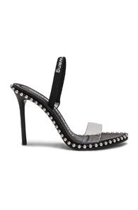 Alexander Wang Noval Logo Sandal In Black