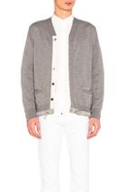 Sacai Cotton Cashmere Knit Cardigan In Gray