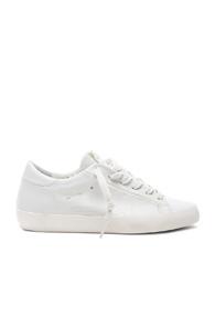 Golden Goose Glow Superstar Leather Low Sneakers In White