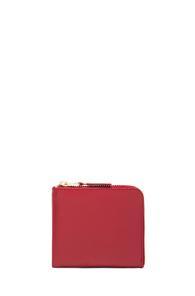 Comme Des Garcons Classic Small Zip Wallet In Red