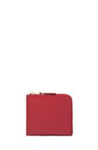Comme Des Garcons Classic Small Zip Wallet In Red
