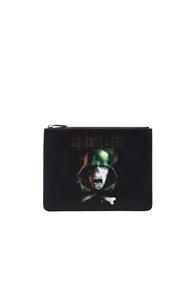 Givenchy Army Skull Print Pouch In Black