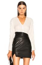 3.1 Phillip Lim Lace Insert Blouse In White