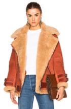 Acne Studios Velocite Suede Jacket In Brown