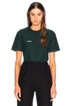 Vetements Fitted Inside Out Tee In Green