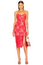 Nicholas Rubie Lace Bra Dress In Red