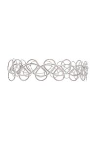 Acne Studios Fabi Small Necklace In Metallics