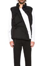 Alyx Asymmetric Puffer Vest In Black