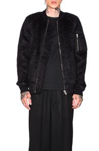 Rick Owens Flight Bomber Jacket In Black