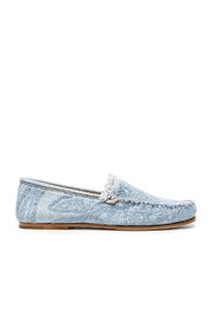Acne Studios Jackson Denim Loafers In Blue