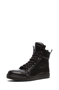 Kris Van Assche High Top Sneaker In Black