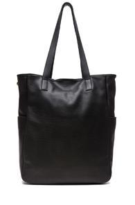 Alexander Mcqueen Leather Skull Tote In Black