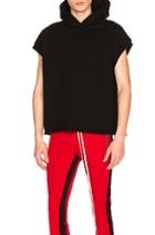Fear Of God Heavy Terry Muscle Hoodie In Black