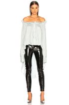 Faith Connexion Striped Tail Top In Green,stripes,white